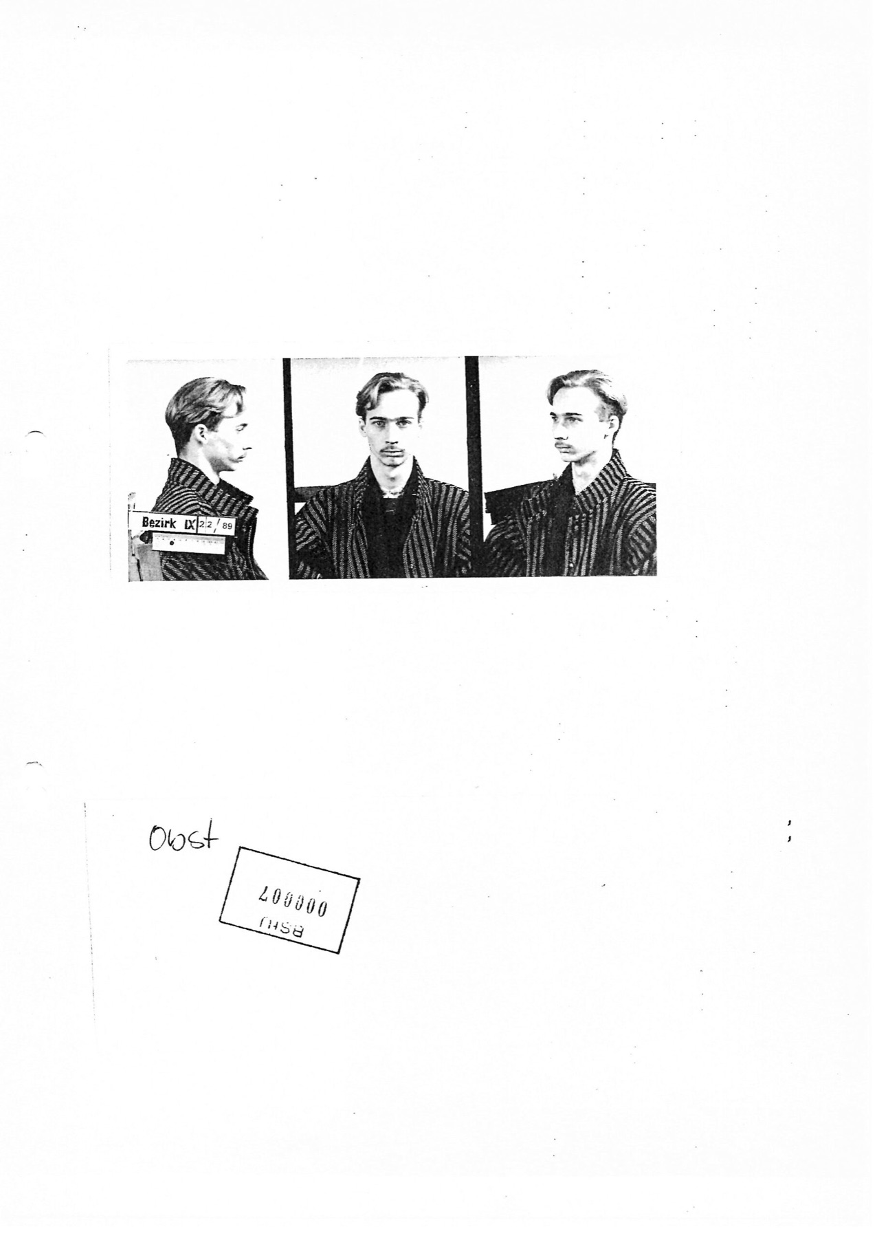 A page from Mario Obst’s Stasi file